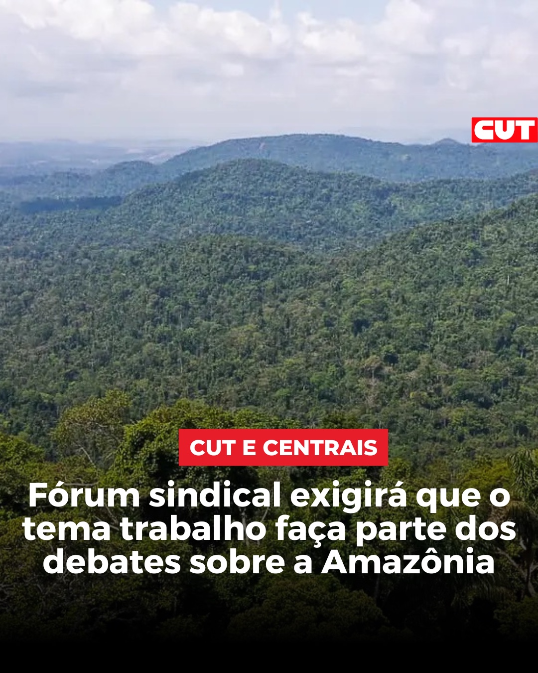 Fórum sindical exigirá que o tema trabalho faça parte dos debates sobre a Amazônia